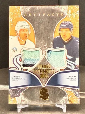 2024 Artifacts Tundra Teammates Duos, Jaden Schwartz & Yanni Gourde front