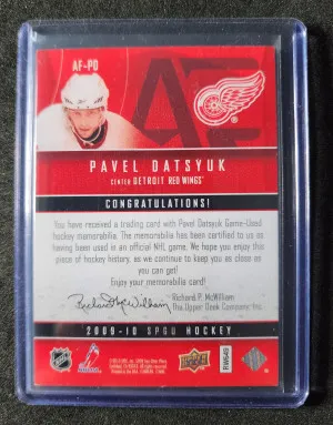 Pavel Datsyuk /100 Game Used Patch back