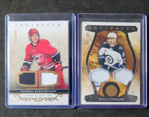 Kyle Connor /199 Andrei Svechnikov /249 Artifacts Dual Patch front