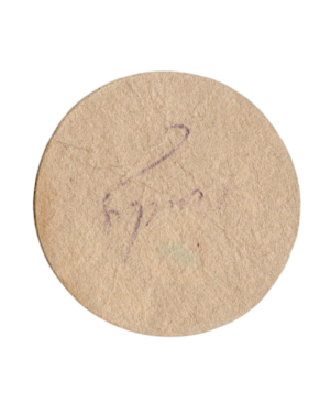 1956 Casa Crack Figuritas Sport Basketball Disc #58 Varela (Argentina) back