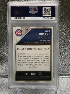 2015 Bowman's Best Kris Bryant Refractor back