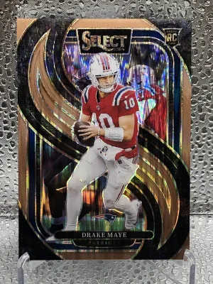 2024 Prizm Select Premier Level No.113 Prizm Rookie Card Drake Maye Numbered 257/299 front