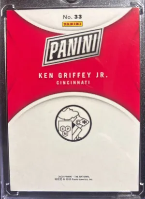 2025 Panini National VIP Ken Griffey Jr. /99 back