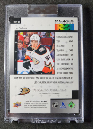 Leo Carlsson /25 Black Diamond Myriad back