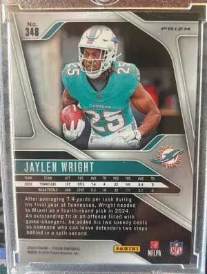 2024 Prizm Silver Jaylen Wright RC back