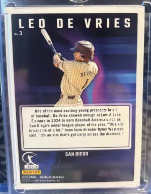2025 Donruss Hit List CASE HIT Leo De Vries RC back