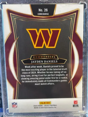 2024 Select Concourse Jayden Daniels RC back