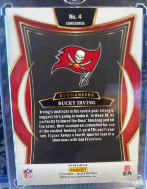 2024 Select Concourse Bucky Irving RC back
