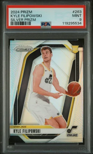 2024 Panini Prizm Kyle Filipowski Silver Prizm front