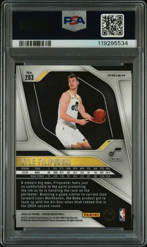 2024 Panini Prizm Kyle Filipowski Silver Prizm back
