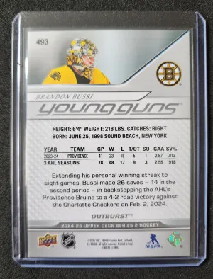 Brandon Bussi Young Guns Outburst back