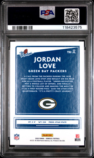 2020 Panini Donruss The Rookies Jordan Love The Rookies back