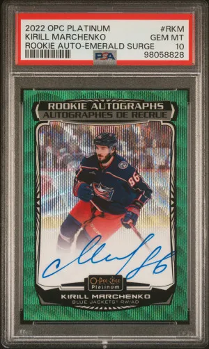 Kirill Marchenko Rookie Auto-Emerald Surge POP 1 front