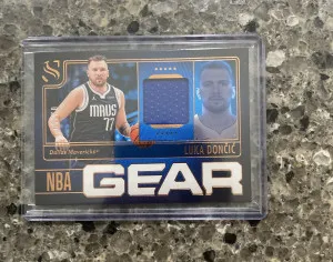 2024 Silhouette Game Gear Luka Doncic /99 Game Worn Patch front