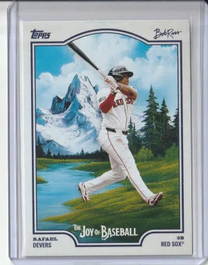 2025 Topps x Bob Ross: Joy of Baseball Rafael Devers #29 front