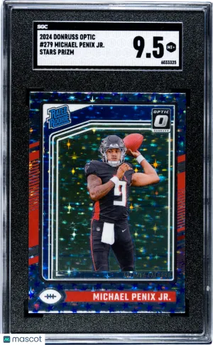 2024 Donruss Optic Michael Penix JR. #279 Stars Prizm SGC 9.5 front