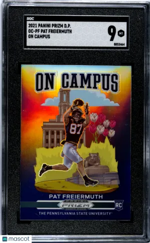 2021 Panini Prizm Draft Picks Pat Freiermuth #OC-PF On Campus SGC 9 front