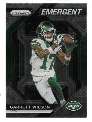 2023 Panini Prizm Emergent #H-20 Garrett Wilson (RC) - New York Jets front