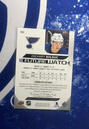 Zachary Bolduc Future Watch Auto back