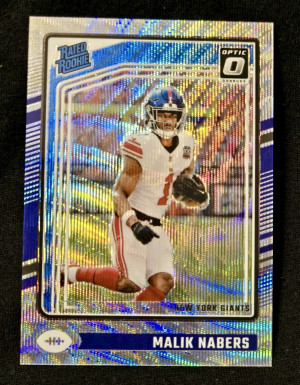2024 Donruss Optic #271 Malik Nabers Wave /300 front