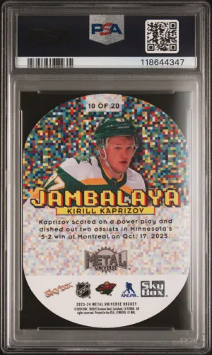 2023 Skybox Metal Universe Jambalaya Kirill Kaprizov back