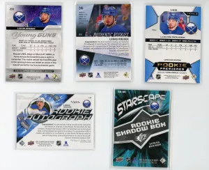 Lukas Rousek Rookie Lot of 5 Cards with two autographs back