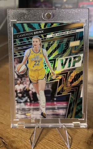 2025 Cameron Brink Panini National VIP Gold Pack Baja Tiger #9 (RC) - LA Sparks front