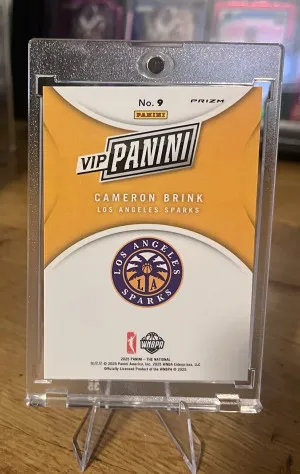2025 Cameron Brink Panini National VIP Gold Pack Baja Tiger #9 (RC) - LA Sparks back
