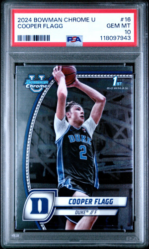 2024 Bowman Chrome University Cooper Flagg front