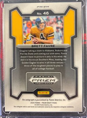 2024 Prizm DP Brett Favre Auto back