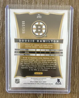 2013-14 Panini Select Rookie Auto 093/399 #293 Dougie Hamilton back