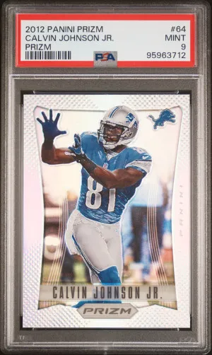 2012 Panini Prizm Calvin Johnson Jr. Prizm front