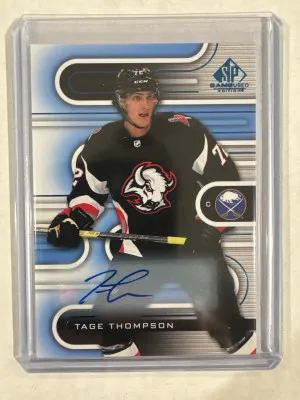 2022-23 SP Game Used Hockey Tage Thompson Auto front