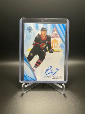 2023-24 Upper Deck Ultimate Collection Auto Brady Tkachuk #32 front