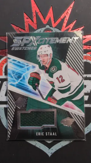 2018-19 SPx SPxcitement Swatches #XSES Eric Staal B front