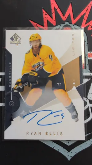 2018-19 SP Authentic Limited Autographs #86 Ryan Ellis E front