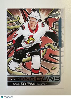 2025 2024-25 Upper Deck Young Guns Brady Tkachuk Parallel/Variety front