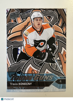 2025 2024-25 Upper Deck Young Guns Travis Konecny Parallel/Variety front