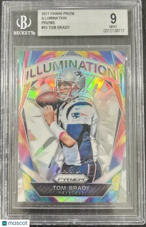 2017 Panini Prizm Tom Brady #10 BGS 9 front