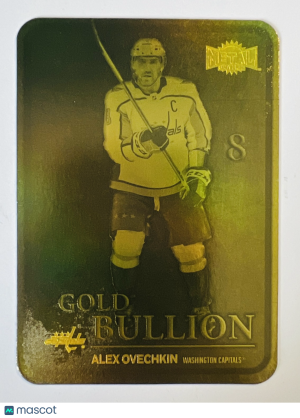 2025 2021-22 SkyBox Metal Universe Gold Bullion Alex Ovechkin front