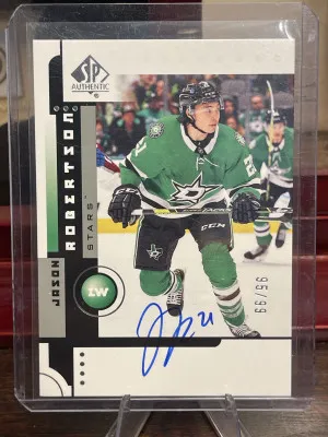 Jason Robertson 2021-2022 SP Authentic Retro Autograph 01RA-JR 95/99 Dallas Stars front