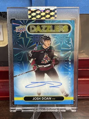 2024-2025 Josh Doan Rookie Dazzlers Clear Cut Autograph DA-JD RC front