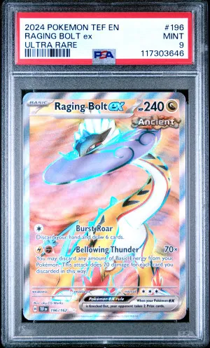 2024 Pokemon Tef En-Temporal Forces Raging Bolt Ex Ultra Rare front