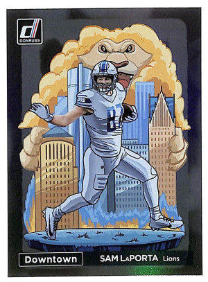 (Damaged) 2024 Panini Donruss - Downtown! Sam LaPorta #6 front