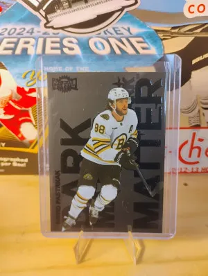 2024-25 SkyBox Metal Universe Hockey Dark Matter DAVID PASTRNAK-SSP front