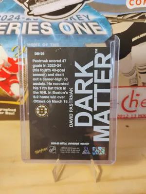 2024-25 SkyBox Metal Universe Hockey Dark Matter DAVID PASTRNAK-SSP back