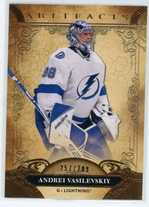 2020-21 Artifacts Copper #61 Andrei Vasilevskiy /299 front