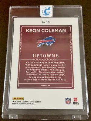Keon Coleman Uptown RC back