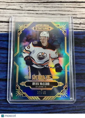 2021 2020-21 Upper Deck Stature Hockey Ryan McLeod #181 Holofoil 32/45 front