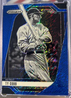 2025 Prizm Ty Cobb FOTL Blue Shimmer /15 front